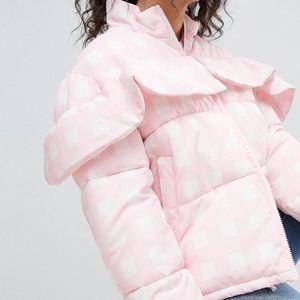 ASOS Pink Puffer Coat